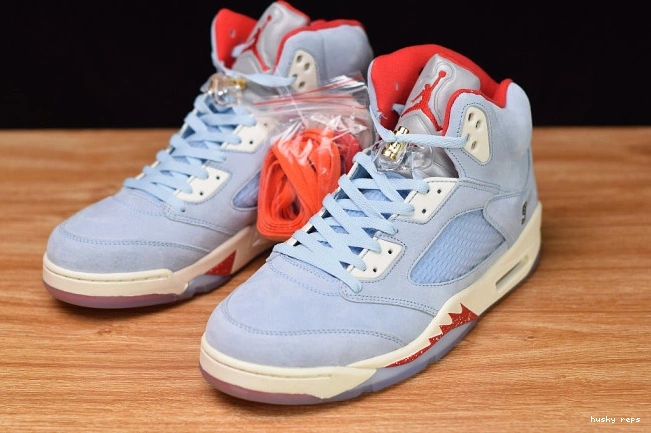 Rep Husky Ice Room Air CI1899-400 Trophy Jordan Blue 5 JSP x 0729